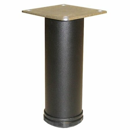 COMO Pmi 6 in. To 7 in. Adjustable Cabinet Leg Matte Black 552-15-19